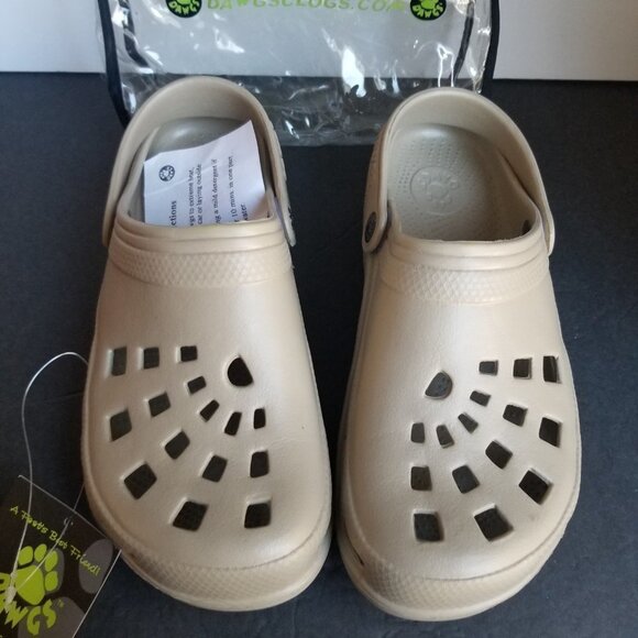 Dawgs Shoes Women's Size 8 38EU Ultrasoft Beach Clogs Tan Colour NWT - Picture 3 of 16